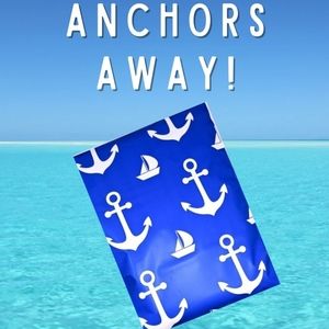 poly mailers 10x13 anchors away blue white shipping mailer bags jo reviews